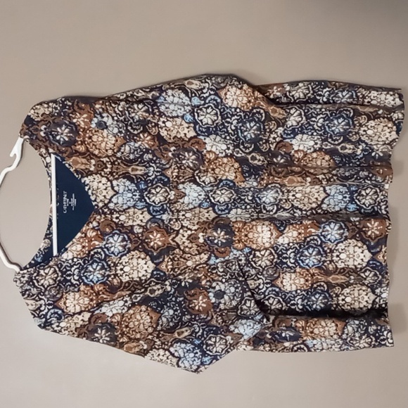 Catherines Tops - Catherines Petite Patterned Blouse 1X 18/20 WP